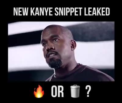 Yall rocking with this Kanye leak?