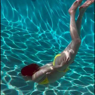 underwater titty drop