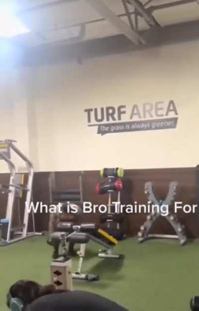 whatever he's training for...he's ready