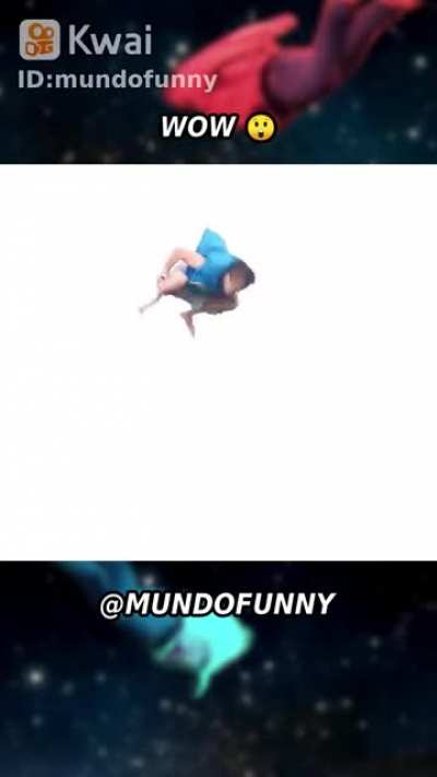 O moleque voou