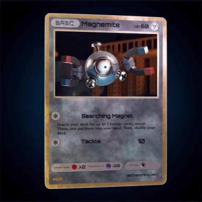 I'm back with my Magnemite as a Pok&eacute;mon Card GIF!