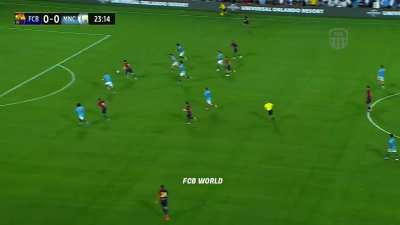 Pau Victor makes it 1-nil against Manchester City