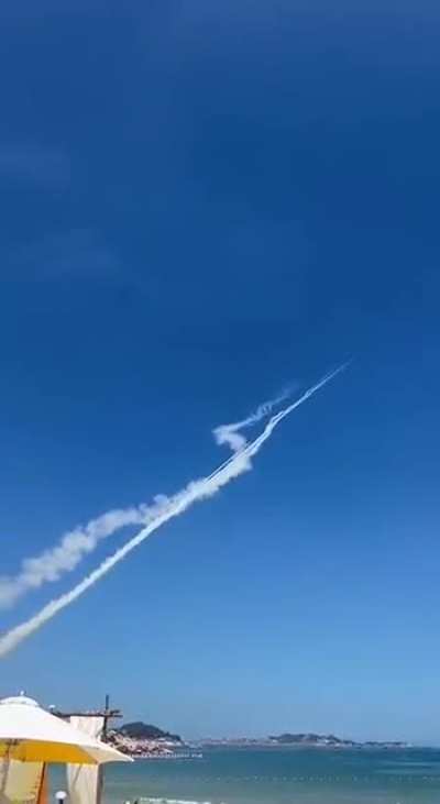 Chinese MLRS being shot over Taiwan? GUYS IT'S HAPPENING