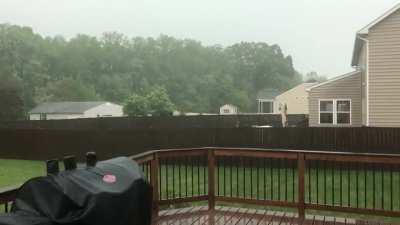 First thunderstorm of 2021 for us.