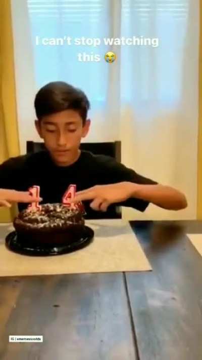 It's good that he took the candles out