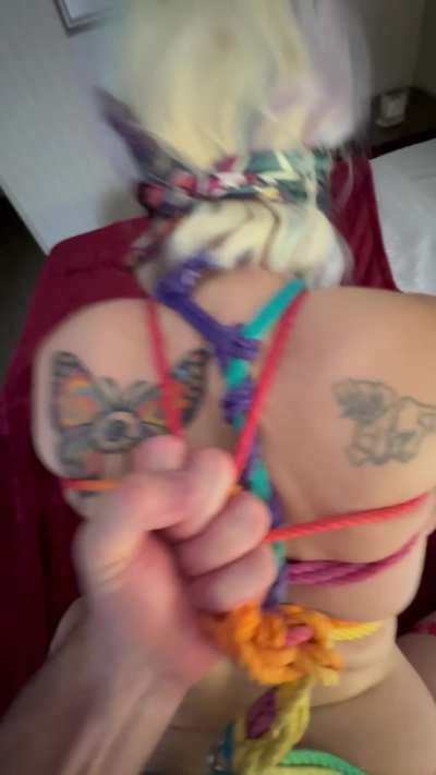 POV Shibari doggy