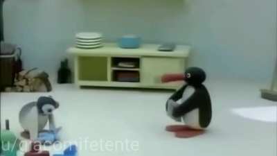 Ogni volta che Pingu fa Noot Noot, si sente "Lagga" (la partita in diretta a Nintendogs del passato)
