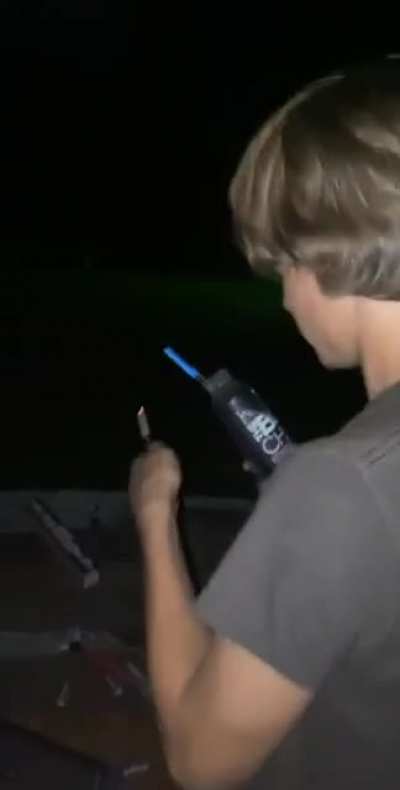 When shooting bottle rockets go wrong