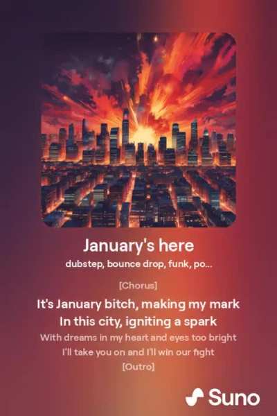 January's here (AI song about January Fooze)
