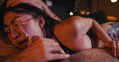 Mila Takes a huge load on her face