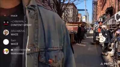Man Confronts A Comment Speech Streamer, and getting maced
