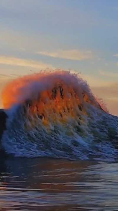 Sunset frosted wave