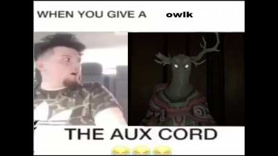 never give an ___ the aux cord