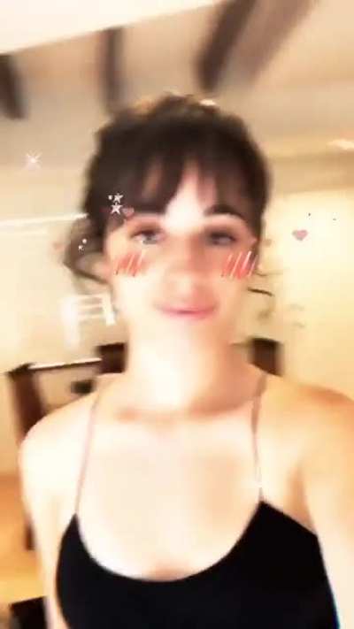 Blowing a kiss