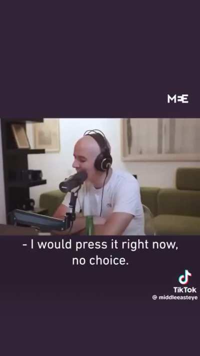 Israeli podcaster says he would press a button to erase all Palestinians from the earth &hellip;