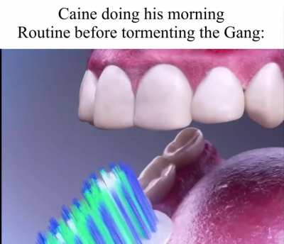 Caine&rsquo;s morning routine