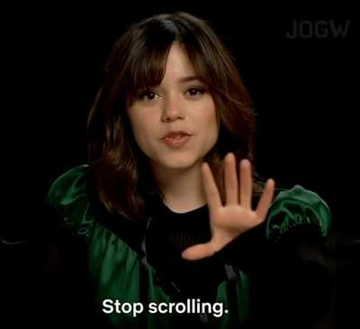 Jenna Ortega wants you to stop scrolling so you can start stroking