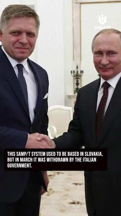 Meloni will take AA Defense systems from Fico and give them to Ukraine.