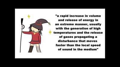 &ldquo;A VIOLENT,RAPID INCREASE IN VOLUME PROPIGATING IN A LARGE SHOCK WAVE S-