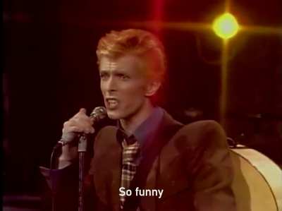 David Bowie finds it funny