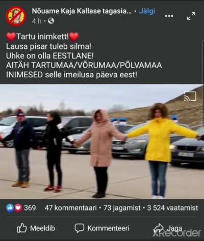 Jahubanaanide kogunemine v&otilde;i &uuml;he erakonna poliitiline aktsioon?