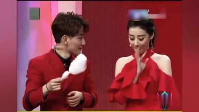 Cotton candy eating competition