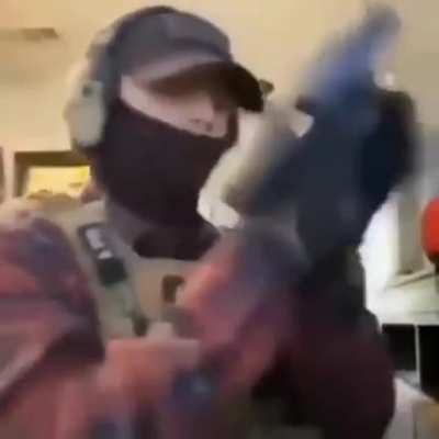 Daddy Flannel when he hears something while editing a video