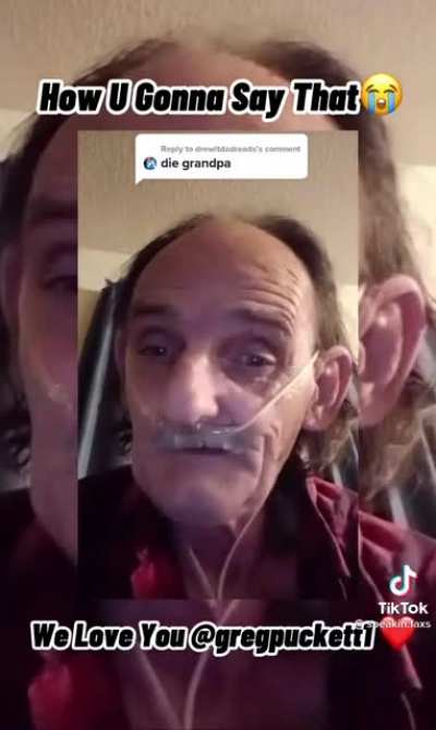 The comment is cringe the old man is Chad