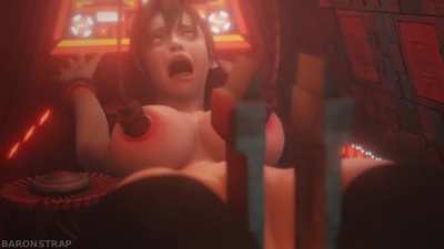 Animated Tickles! Tifa From Final Fantasy 7 In The Tickle Machine!