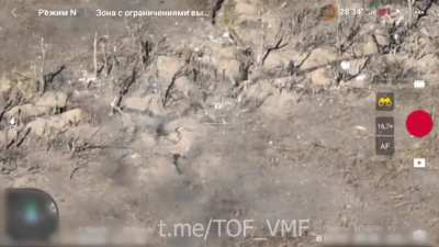 RU POV: Russian fighters hold back a Ukrainian assault on their position, close trench combat, Novomayorsk