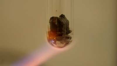 Наглядный опыт: получение интерметаллида Li7Sn2 / lithium tin intermetallide. Что-то пошло не так.