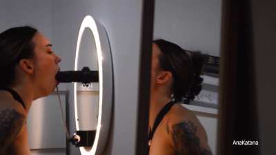 Deepthroat training!