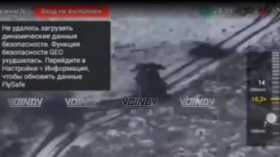 Fiber-optic FPV drone strikes an abandoned Ukrainian Leopard 1 covered in ERA