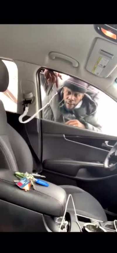 Poor guy dropped his keys