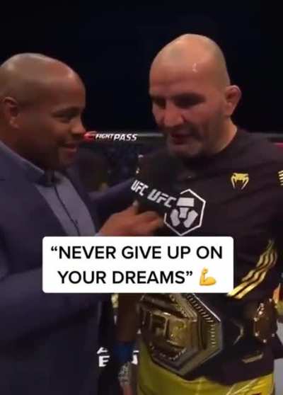 UFC champ has a message for Danbury