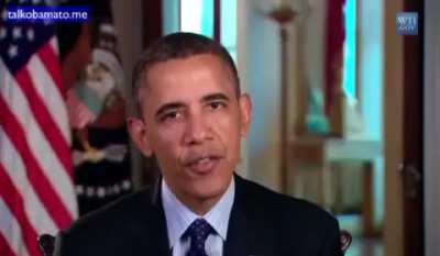 Obama saying the rocket team's anthem