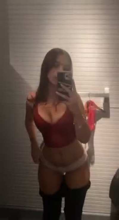 I need some help in the changing room... I think the girl outside heard my soft moan