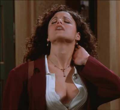 Julia Louis-Dreyfus - Seinfeld - 1 of 5 - Cropped, Looped, Slowed, Brightened, Dain'd and AI'd