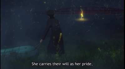 Saber uses her Noble Phantasm [Fate Zero season 2]