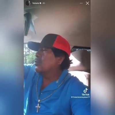 Cartel member in Mexico listening to Future