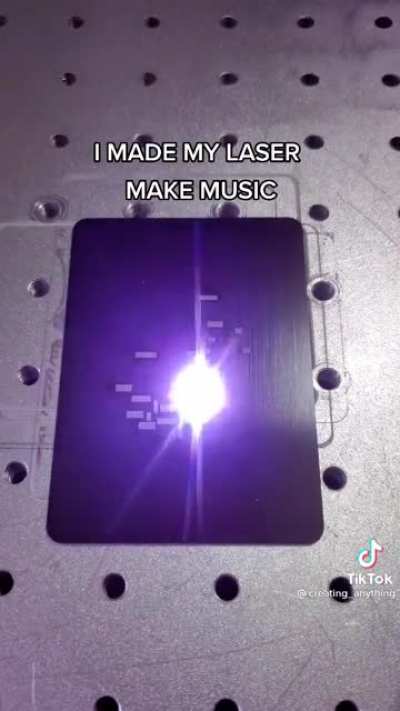 I made my laser make music