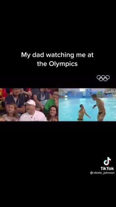 Watching your son at the Olympics