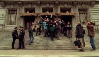 Anyone else think the sound effects used in this scene were really out of place?