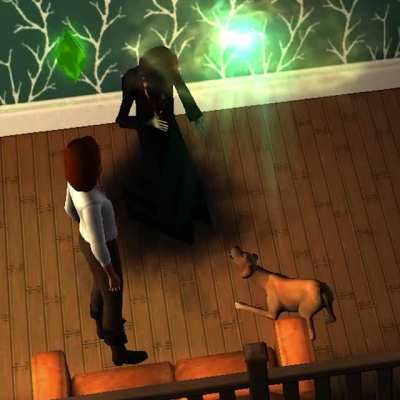 Wholesome scene in The Sims 3
