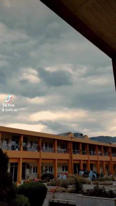 A rainy summer day at my Medical School. (Abottabad,Pakistan)