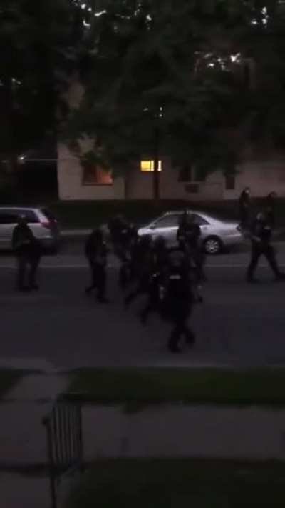 Apparently police can shoot you with paintballs now for hanging out on your own front porch. &ldquo;Light em up!&rdquo;