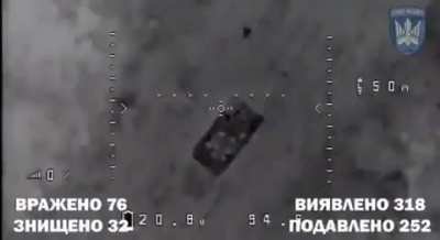 "Magyar Birds" compilation of drone strikes on ruzzian equipment and infantry in Kherson Oblast. January 2024 (music from source)