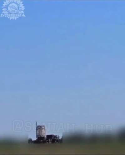 Ukrainian &ldquo;Patriot&rdquo; SAM system fires at Russian jet near the frontline, unknown location, published November 2025
