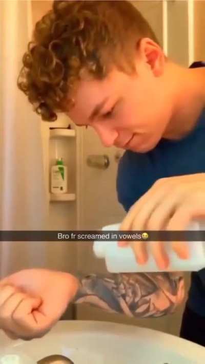 Alcohol on Wound 