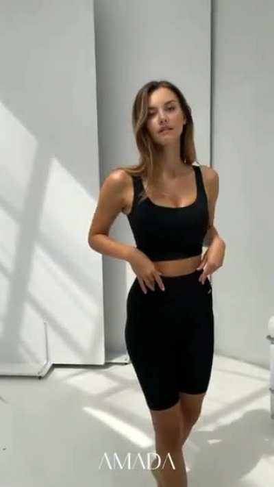 Black sport outfit